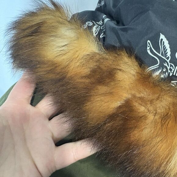 Vintage Triple F.A.T. Goose Puffer Coat Parka Jacket Sz 16/18 XL Fur Lined Hood - Picture 13 of 13